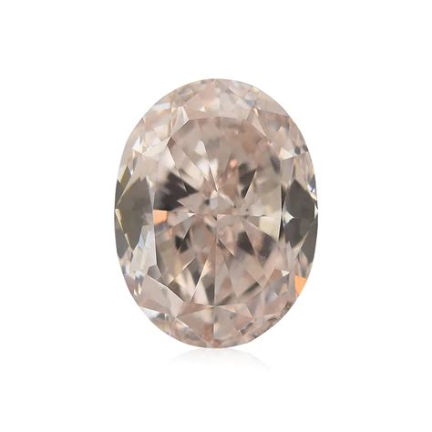 Carat Fancy Light Brownish Pink Diamond Oval Shape Si Clarity