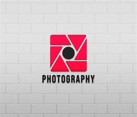 Premium PSD | Psd wall logo mockup