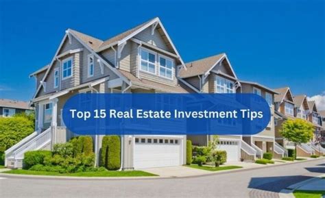 Top 15 Real Estate Investment Tips For Beginners - Financebuzz!