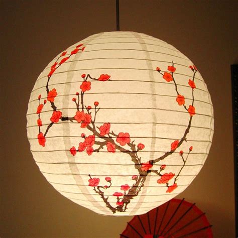 Cm Paper Lantern Lamp Shade Chinese Plum Blossom Oriental Wedding