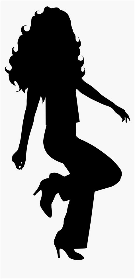 Dancing Girl Silhouette Clip Art , Png Download - Dancing Girl ...