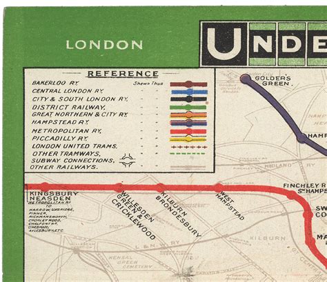 Vintage London Tube Map Print London Poster Gift Rail Gift - Etsy UK