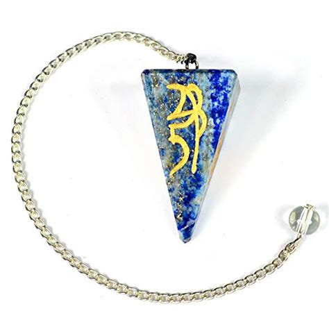 Buy Lapis Lazuli Reiki Symbol Dowser Pendulum For Reiki Healing And