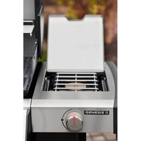 Weber Genesis Ii Ex 335 Black 3 Burner Liquid Propane Gas Grill With 1 Side Burner 61016601 At