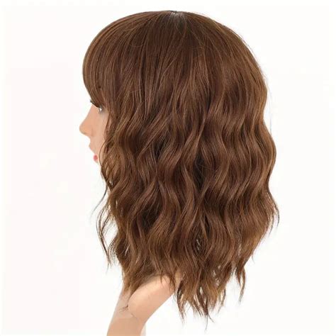 Short Wavy Bob Wigs Women Synthetic Heat Resistant Fiber Temu