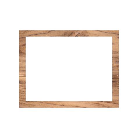 Decorative vintage frames and borders, brown wooden frame on transparent background 24703623 PNG