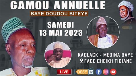 EN DIRECT Gamou Baye Doudou Biteye à Médina Baye Darou Rahmaty