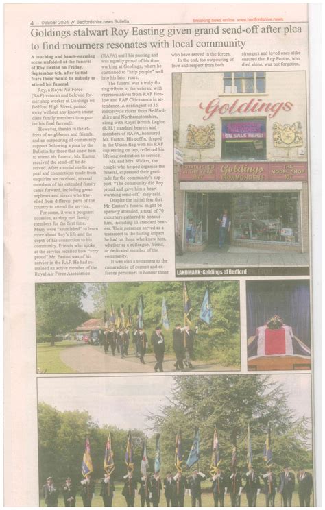 Bedford’s Heartwarming Funeral - Neville Funerals