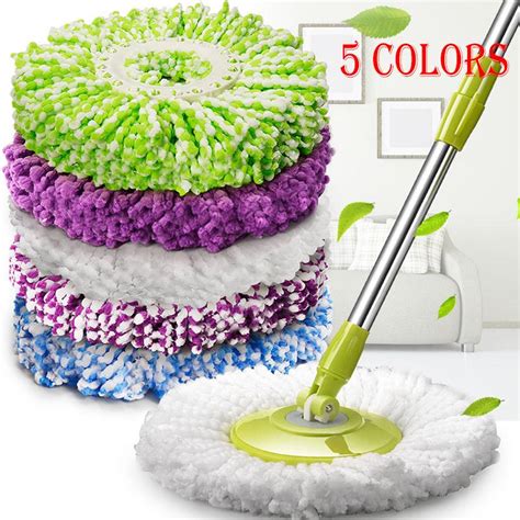 1pc Replacement 360 Rotating Head Easy Microfiber Spinning Floor Mop Head For Housekeeper Home