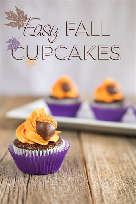 Easy Autumn Cupcakes