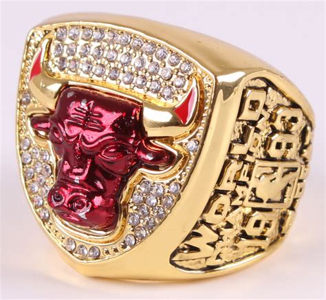 Michael Jordan Chicago Bulls High Quality Replica 1993 NBA World ...