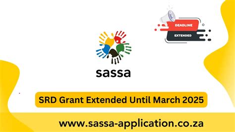 Srd Grant Extended Until March 2025 Sassa Application