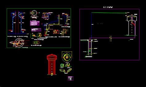 Detalle De Toma Domiciliaria En AutoCAD Librería CAD