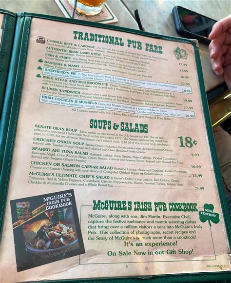 Menu At Mcguires Irish Pub Of Destin Destin 33 Us 98