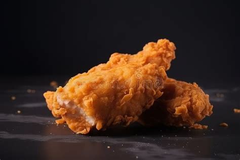 Fresh Piece of Crispy Fried Chicken Leg Piece Generative AI Stock ...