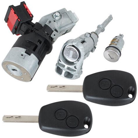 Lock Cylinder Complete X Keys For Renault Kangoo Ii Master Iii Ebay