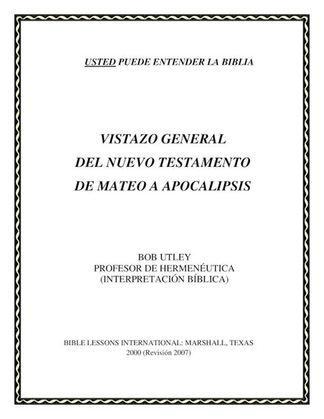 PDF USTED PUEDE ENTENDER LA PDF Fileusted Puede Entender La Biblia