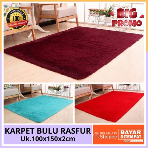 Jual Karpet Bulu Rasfur Karpet Lantai Kamar Tidur X X Cm Shopee