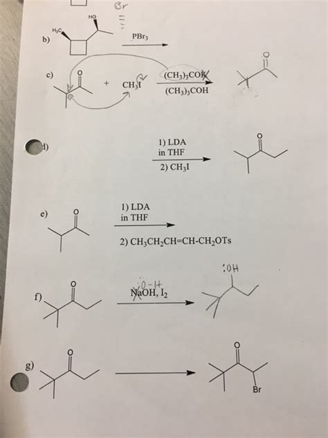 Solved B Ho Pbr Ch Co Chi Ch Coh Lda In Thf Chegg