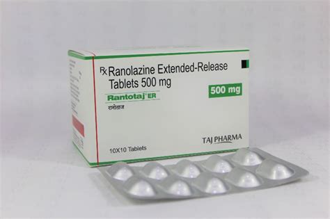 Ranolazine Extended Release Tablets 500 Mg Rantotaj ER 500 Mg