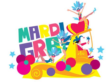 290 Mardi Gras Bead Cartoon Illustrations Royalty Free Vector