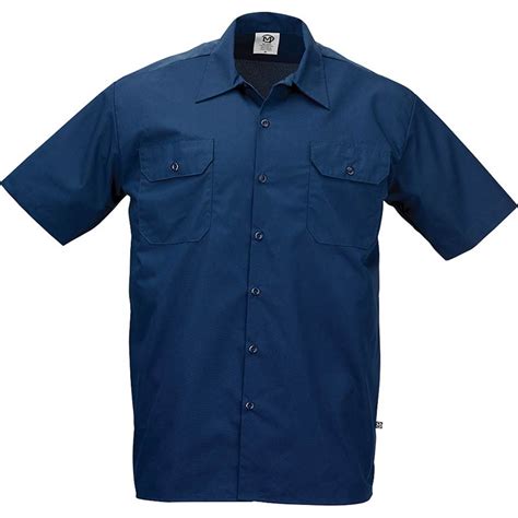 Metro Edge® Work Shirt Navy Blue Mercer Culinary