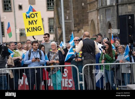 Edinburgh Scotland UK 5th July 2023 Protesters Attend A