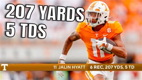 Tennessee WR Jalin Hyatt LEGENDARY Highlights vs Alabama | 2022 College ...