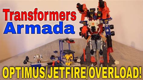 Transformers Armada Optimus Jetfire Overload Combined Mode Gotbot True Review Number 719 Youtube