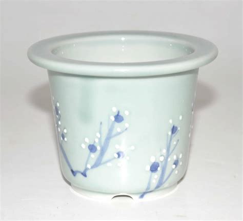 Round Celadon Bonsai Pot Bonsai Plaza