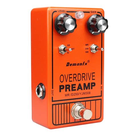 Dod Overdrive Preamp 250 Guitar Pedal Demon Pedal Overdrive