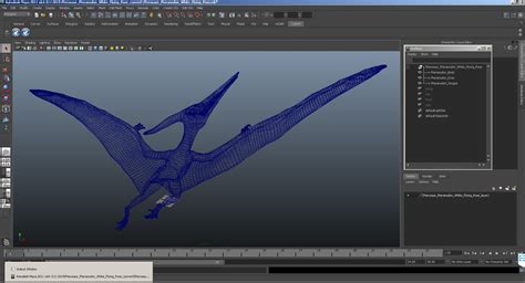 Pterosaur Pteranodon Beyaz U An Poz D Model D Model Ds Blend