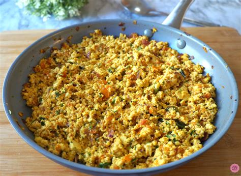 Tofu Bhurji Vegan Scrambled Tofu Indian Style Recipe Babs Projects