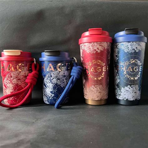 ready stock chagee tumbler water drinking thermos ml ml