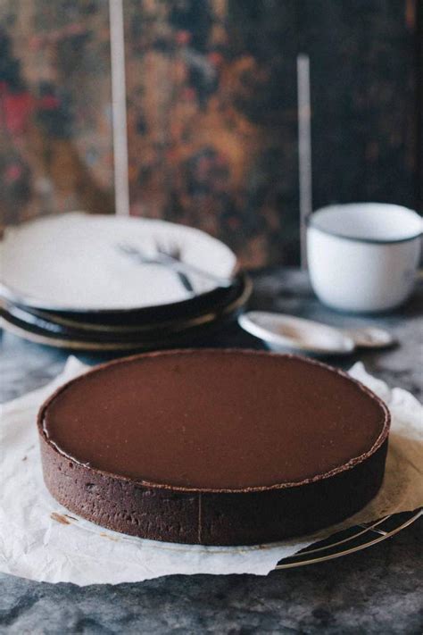 Chestnut Caramel Chocolate Tart (GF) | Jernej Kitchen