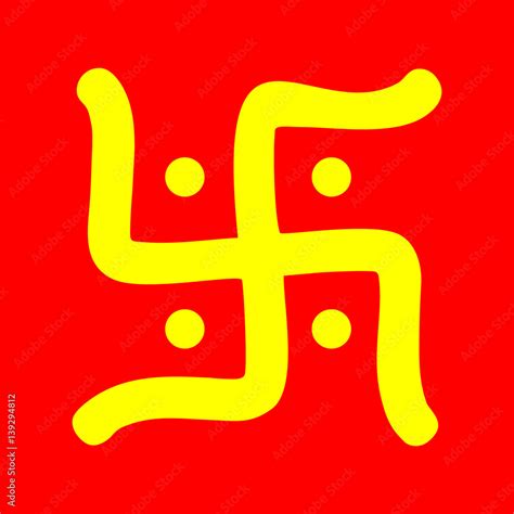 hindu swastika symbol Stock Illustration | Adobe Stock