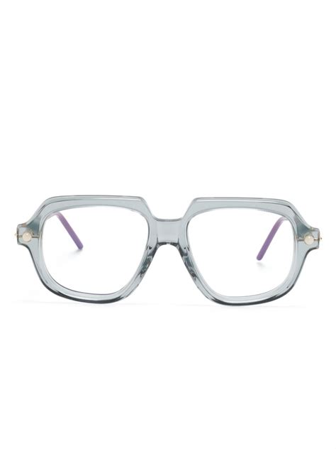 Kuboraum P Square Frame Glasses Grey Farfetch Uk