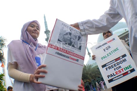 Galang Dana Untuk Palestina Antara Foto