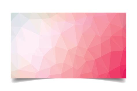 Pink Color Triangulated Background Texture Vector For Business Card