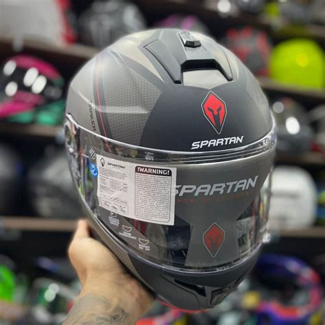 Casco Certificado Spartan Draken Gear Gris Negro Cascos Certificados Colombia