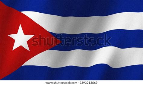 Cuba Flag Waving Wind Flag Cuba Stock Illustration 2393213669 ...