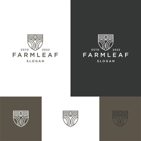 Farm Leaf Logo Icon Design Template Vector Illustration 8979928 Vector