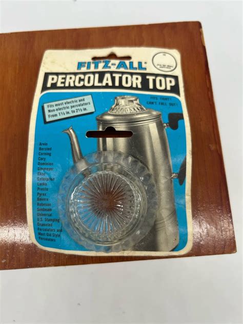 Fitz All Glass Percolator Top Model 246 For Elec Non Elec Etsy