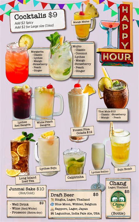 DRINKS MENU — TOP THAI VINTAGE