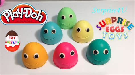 Play Doh Pacman Surprise Eggs Peppa Pig Mickey Mouse Hello Kitty Tom