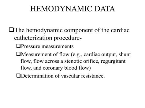 Cath Hemodynamics Vir Ppt