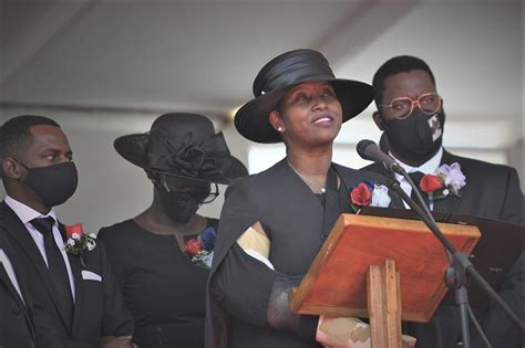 Funérailles du président Jovenel Moise Éloge funèbre de Martine Joseph