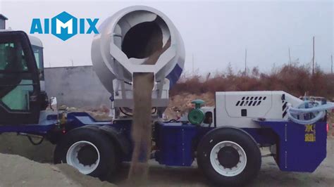 Aimix Self Loading Concrete Mixer Test Run Youtube