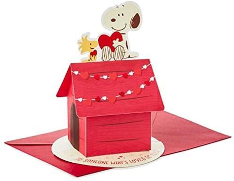 Hallmark Kartka Walentynkowa Pop Up Papierowy Wonder Peanuts Snoopy I