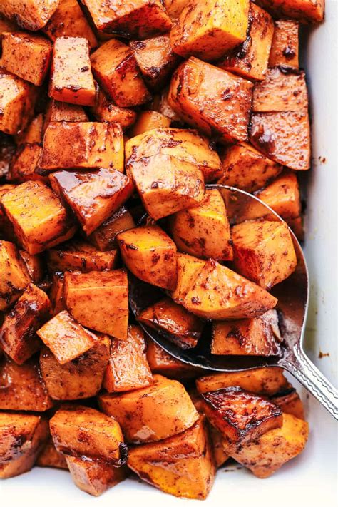 Roasted Honey Cinnamon Butter Sweet Potatoes The Recipe Critic